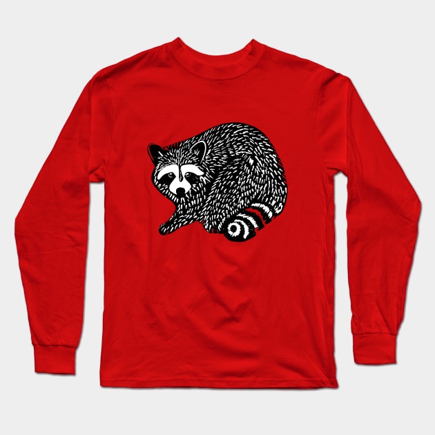 Raccoon the first Long Sleeve T-Shirt by divafern